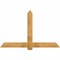Ekena Millwork Eugene Rough Sawn Timber Gable Bracket, Western Red Cedar, 72"W x 45"H x 2"D x 6"F, 15/12 Pitch GBW072X45X0206EUG00RWR - alternate 1